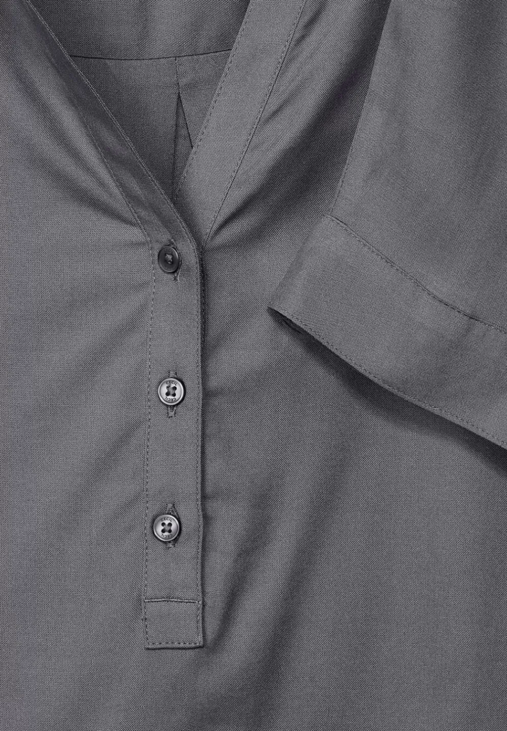 Bluse In Unifarbe