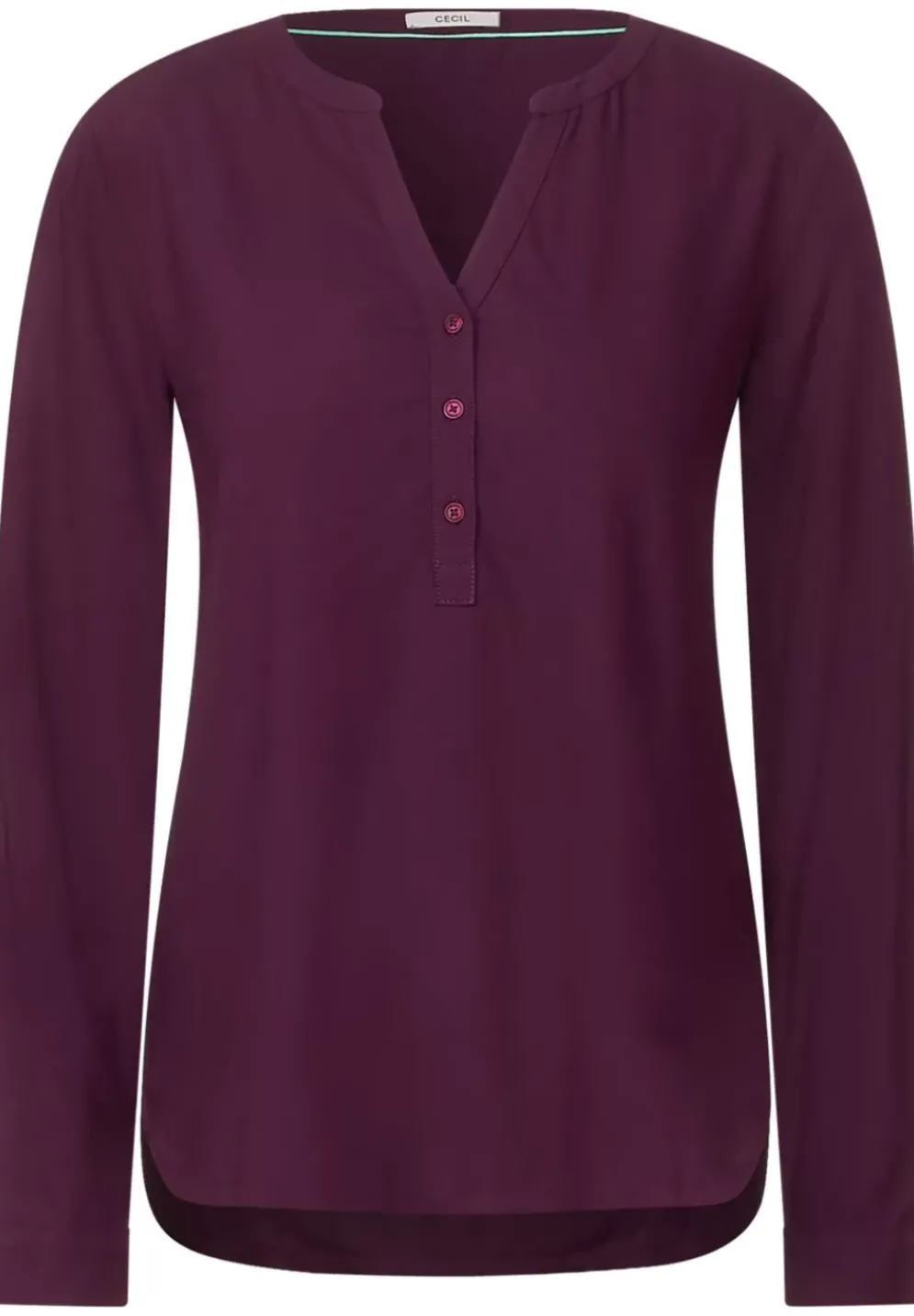 Bluse In Unifarbe