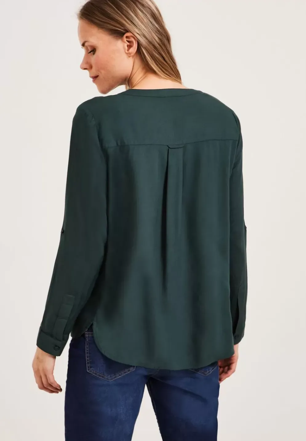 Bluse In Unifarbe