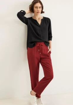 Bluse In Unifarbe