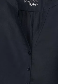 Bluse In Unifarbe