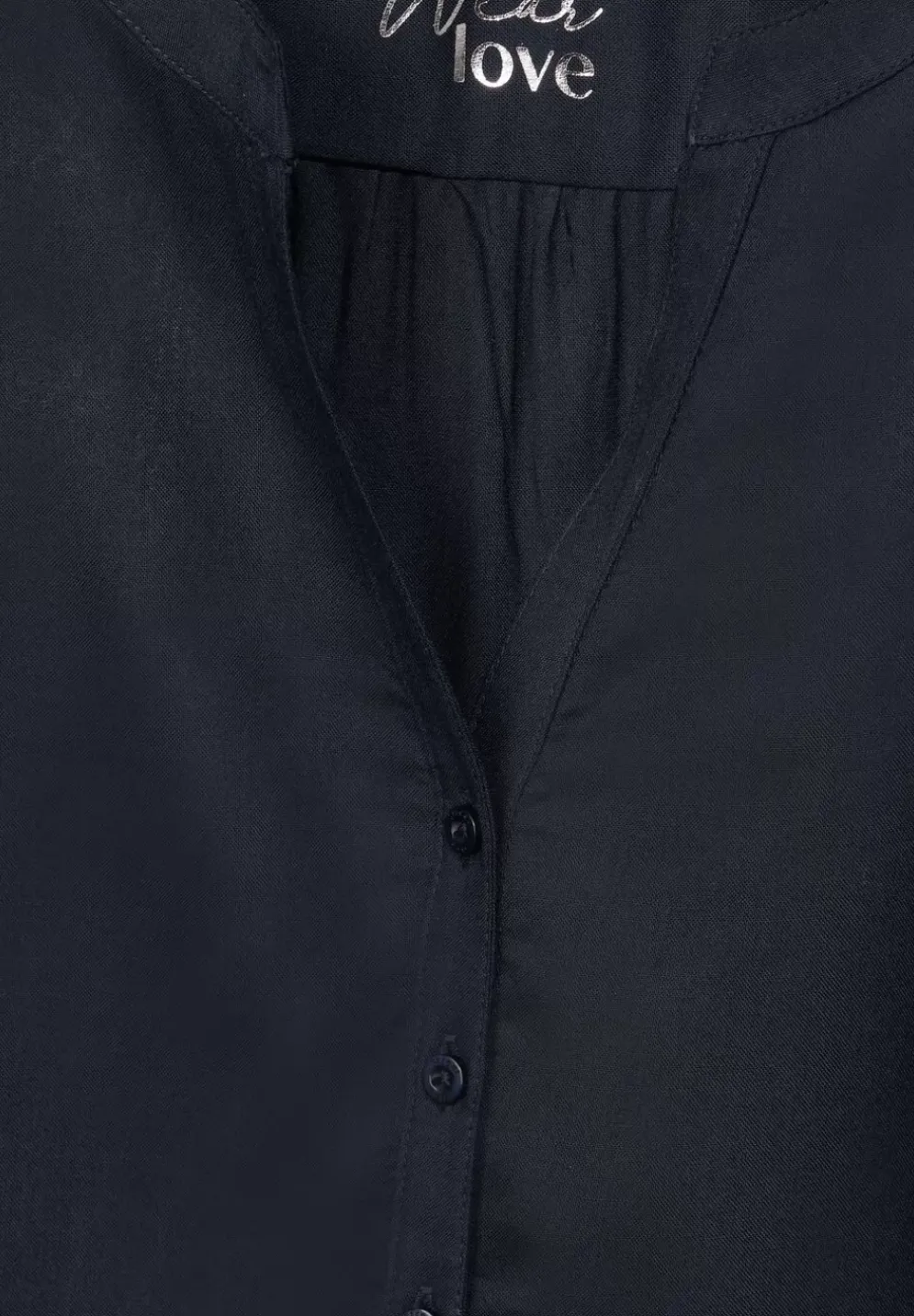 Bluse In Unifarbe