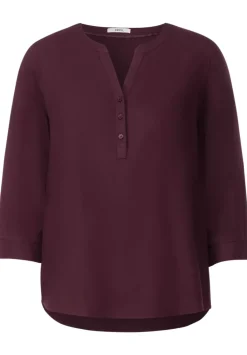 Bluse In Unifarbe
