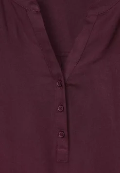 Bluse In Unifarbe