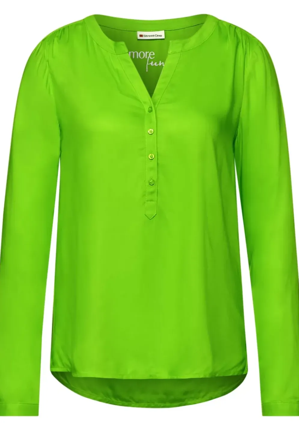 Bluse In Unifarbe