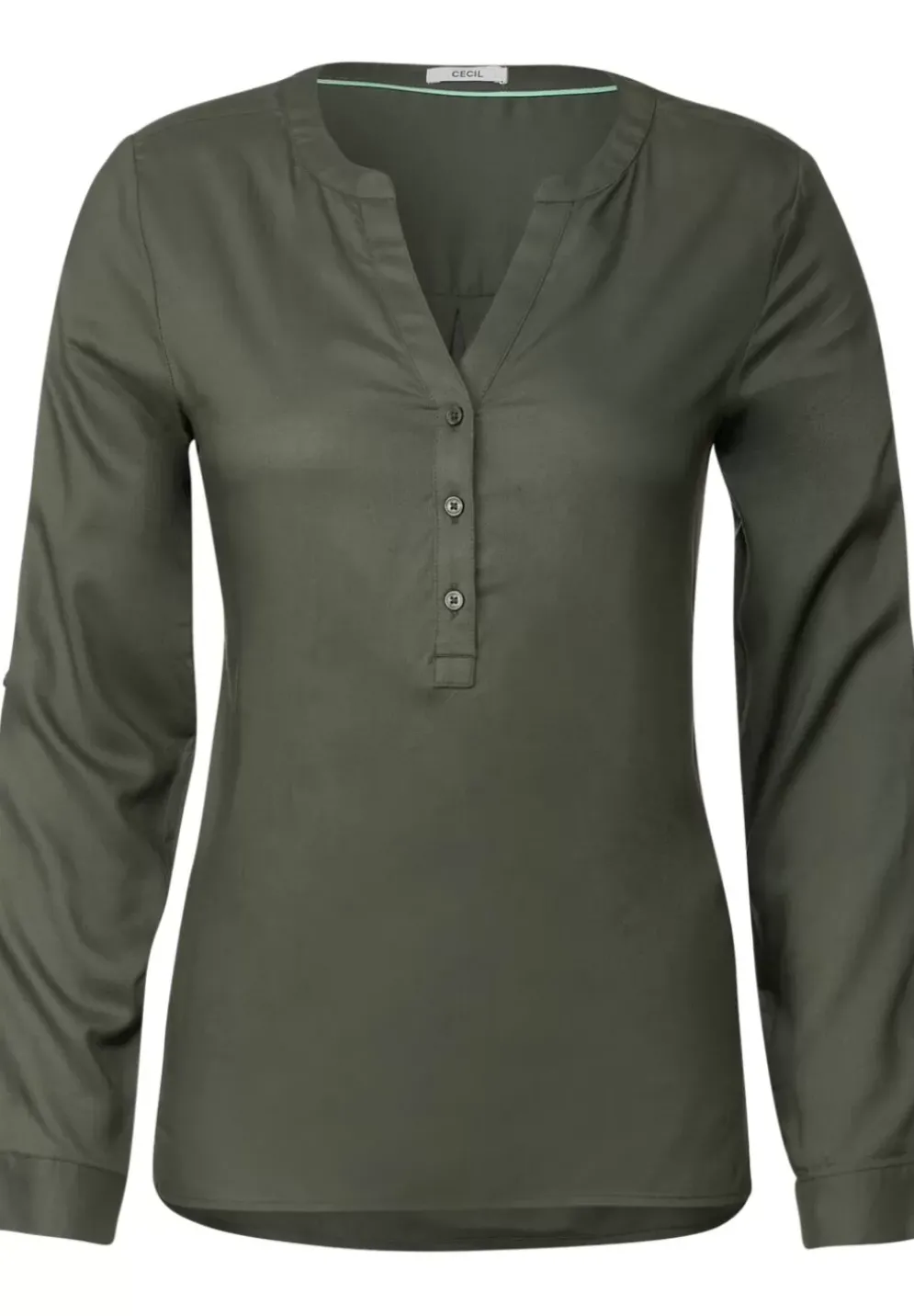 Bluse In Unifarbe