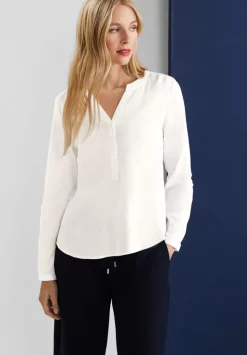 Bluse In Unifarbe