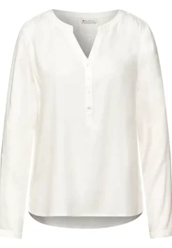 Bluse In Unifarbe