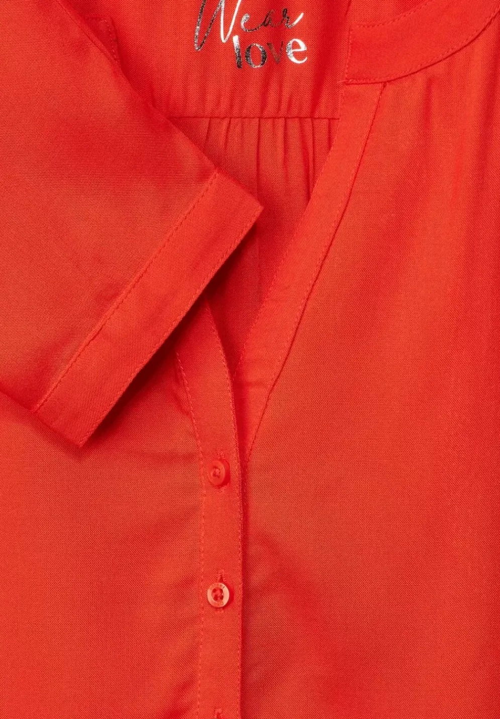 Bluse In Unifarbe