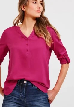 Bluse In Unifarbe