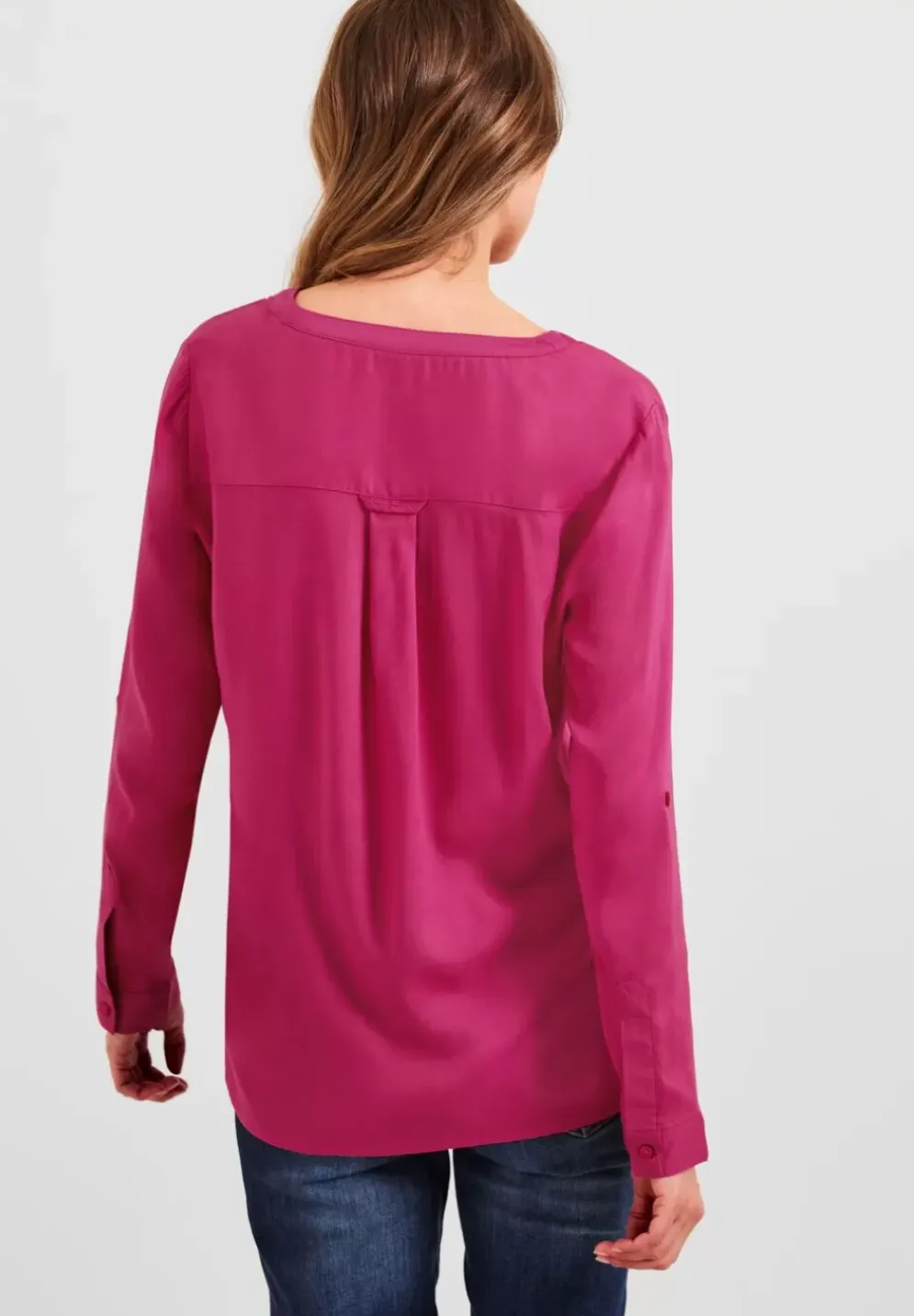 Bluse In Unifarbe