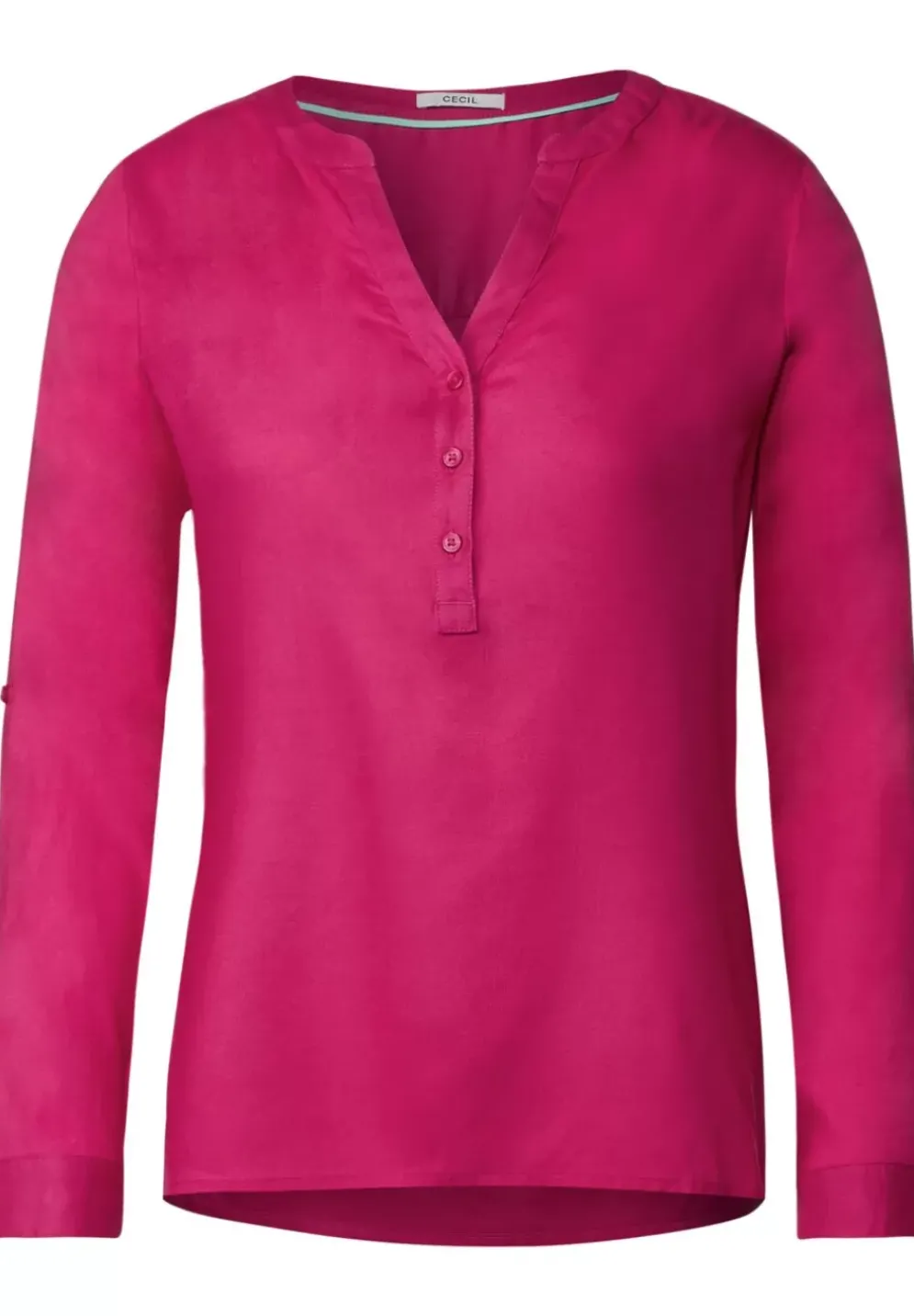 Bluse In Unifarbe