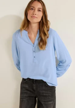 Bluse In Unifarbe