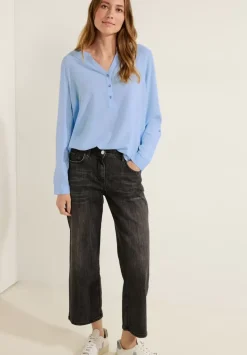 Bluse In Unifarbe