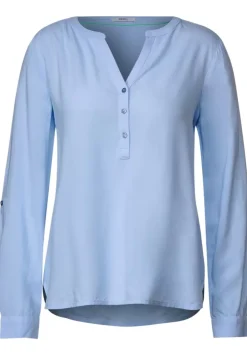 Bluse In Unifarbe
