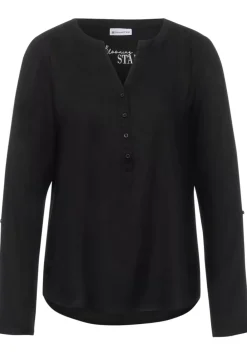 Bluse In Unifarbe