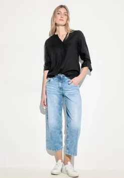 Bluse In Unifarbe