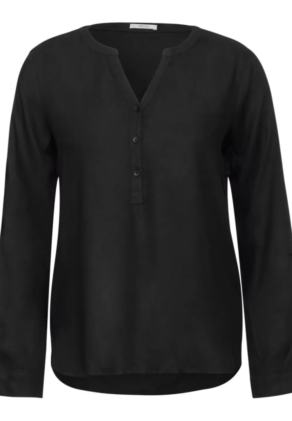Bluse In Unifarbe