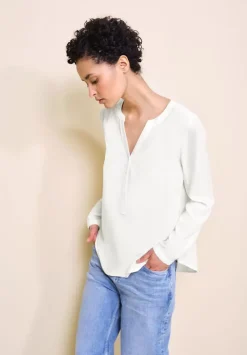 Bluse In Unifarbe
