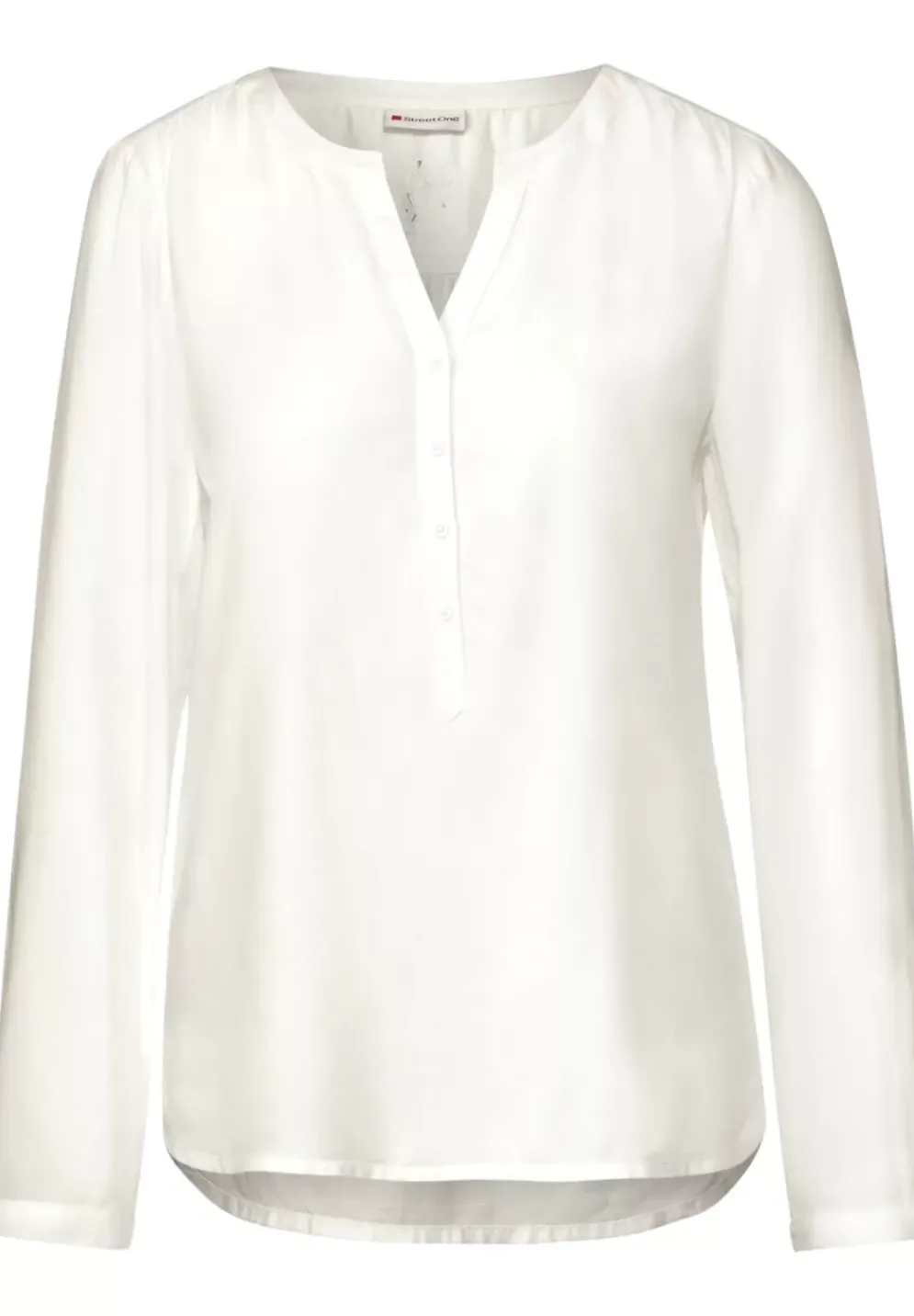 Bluse In Unifarbe