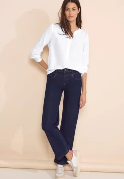 Bluse In Unifarbe