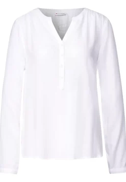 Bluse In Unifarbe