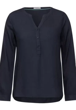 Bluse In Unifarbe