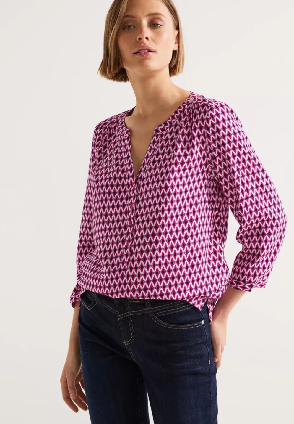 Bluse Mit 3/4 Armel