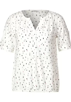 Bluse Mit Allover Print