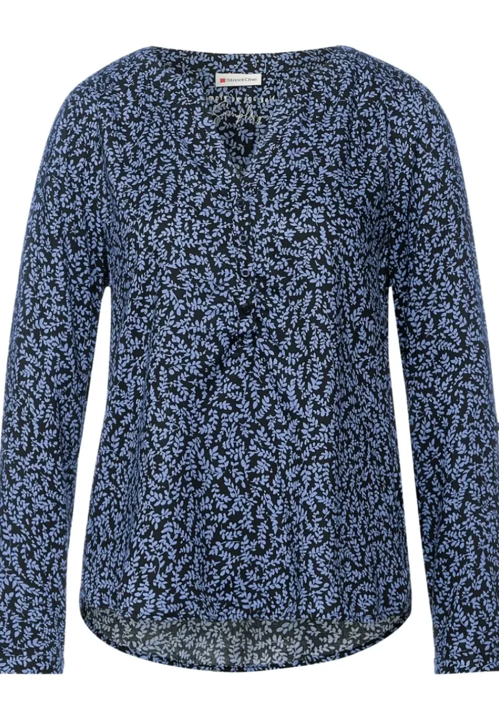 Bluse Mit Allover Print