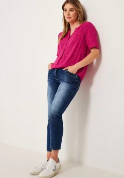Bluse Mit Allover Print