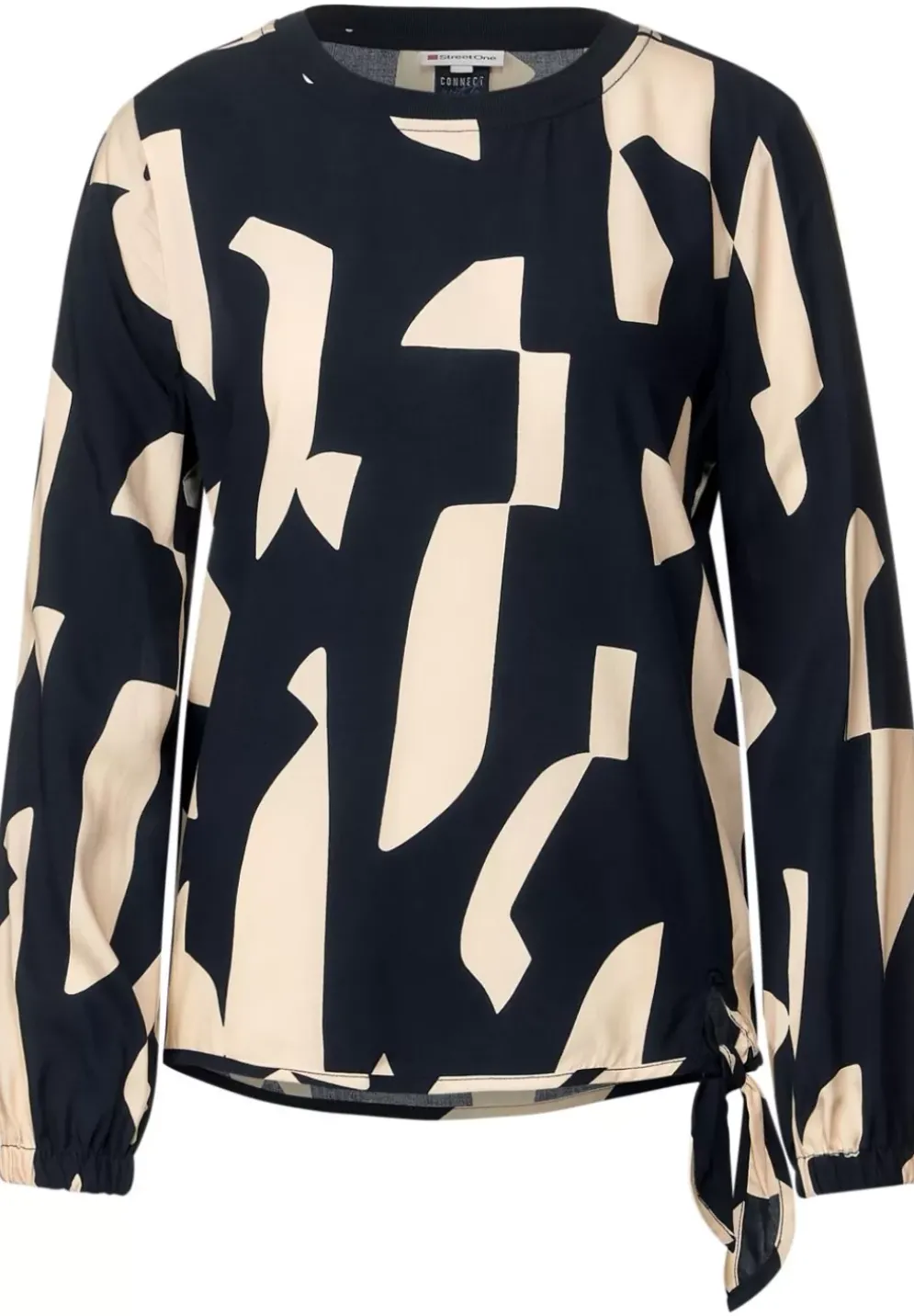 Bluse Mit Allover Print