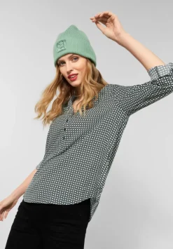 Bluse Mit Allover Print