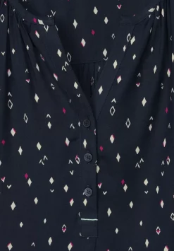 Bluse Mit Allover Print