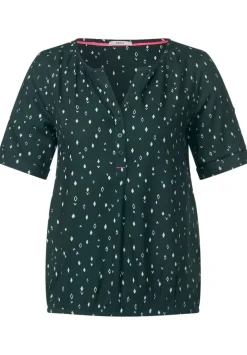 Bluse Mit Allover Print