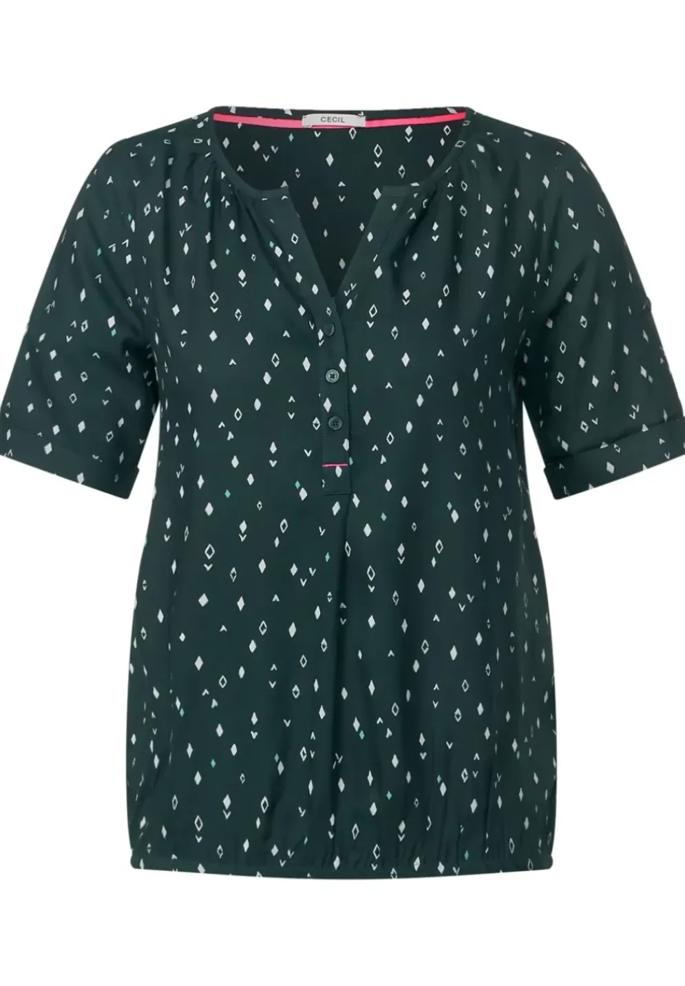 Bluse Mit Allover Print
