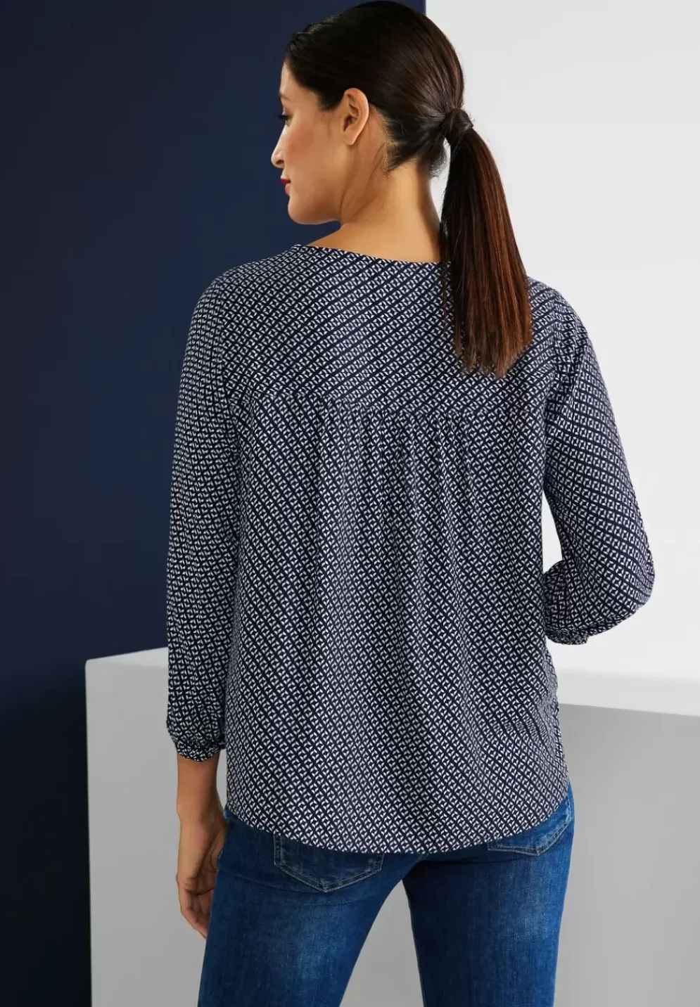 Bluse Mit Alloverprint