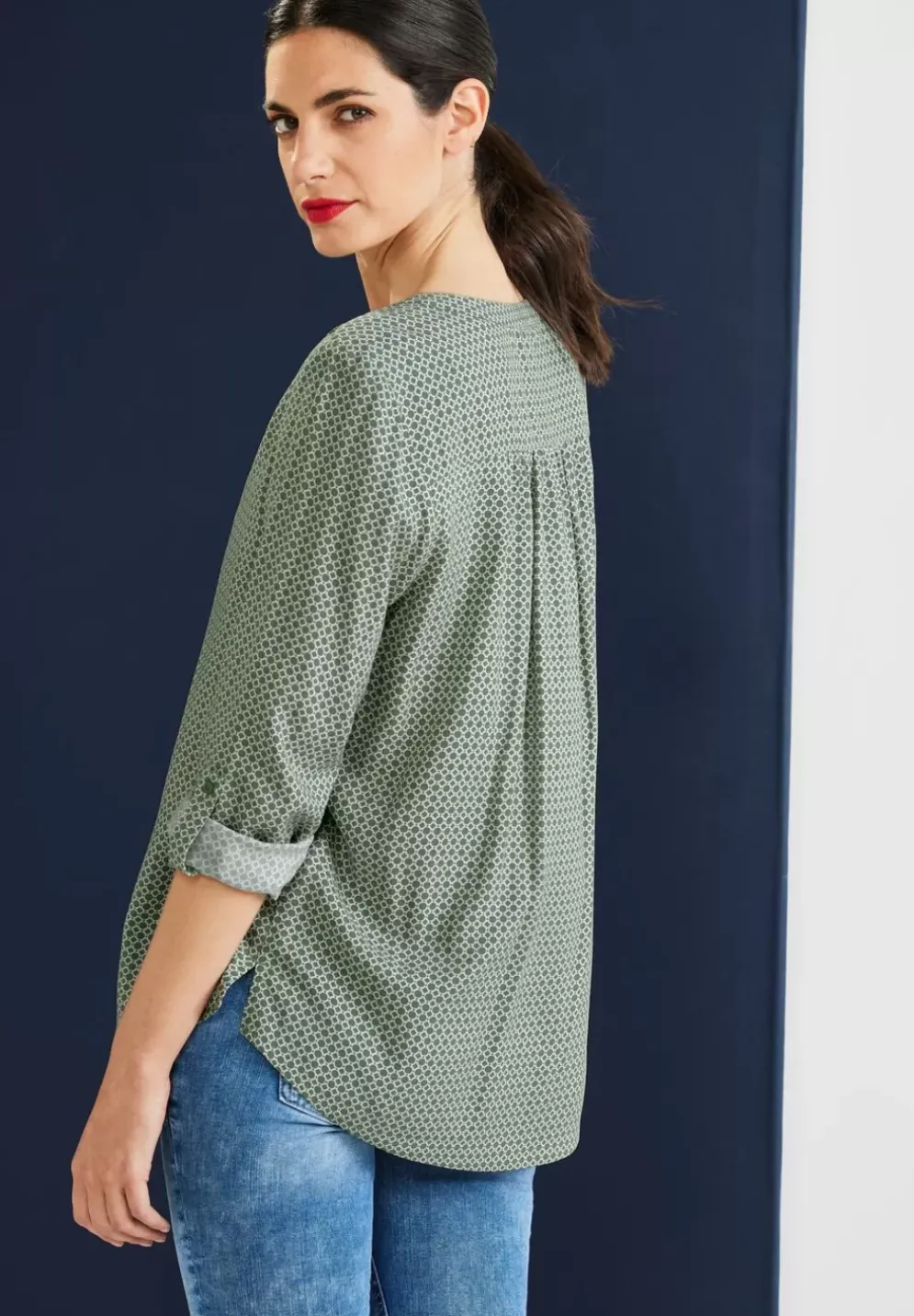 Bluse Mit Alloverprint