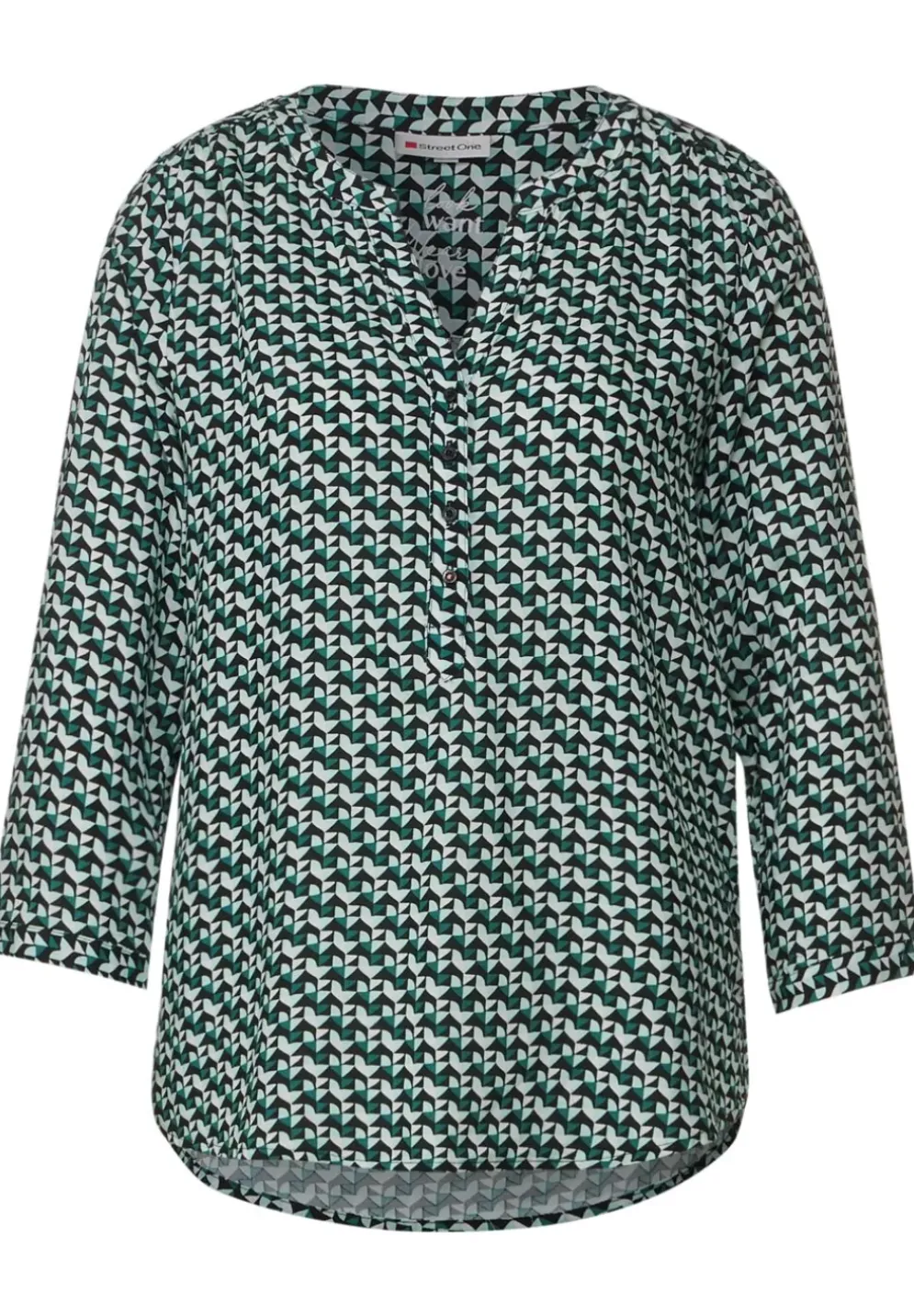Bluse Mit Alloverprint