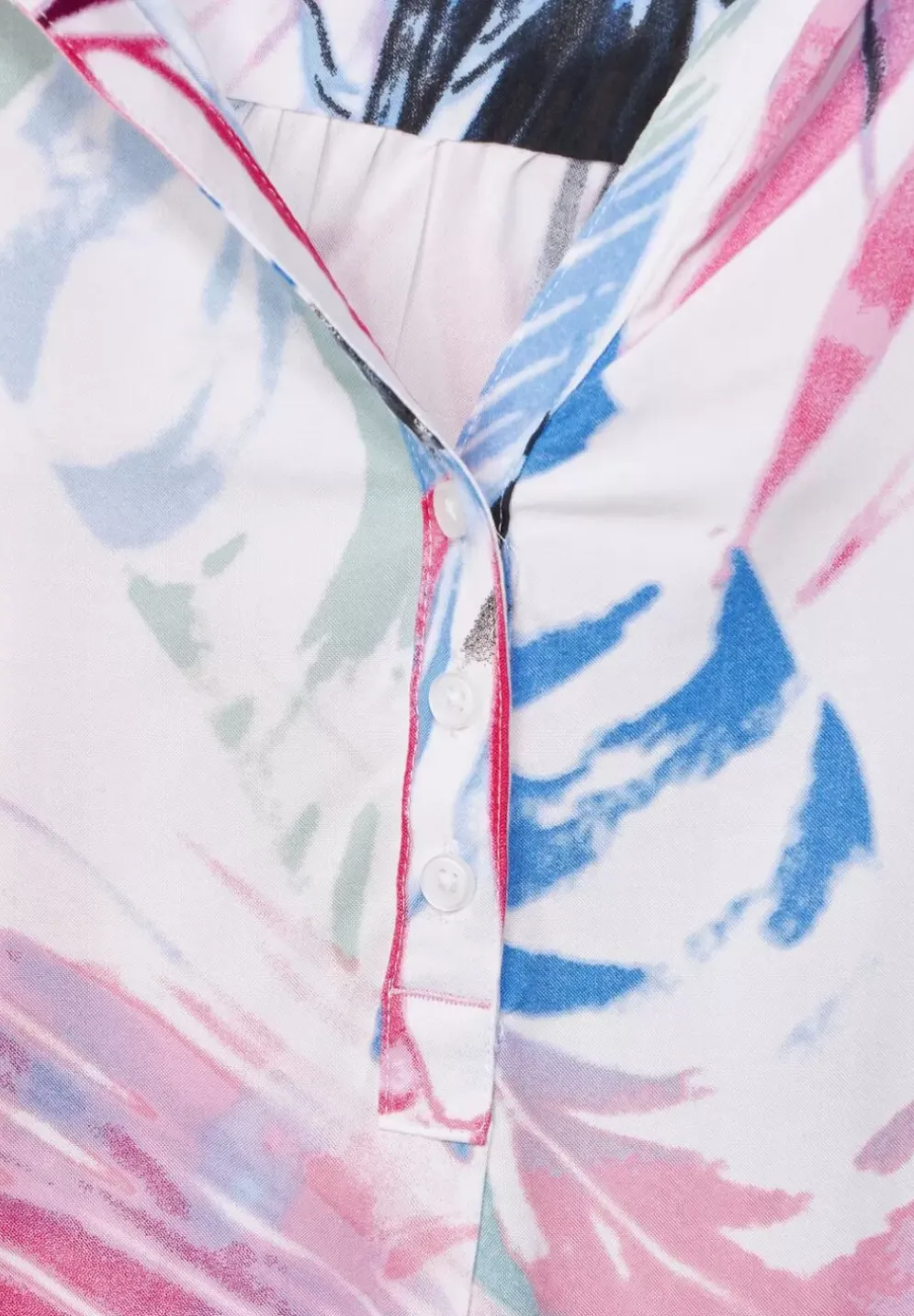 Bluse Mit Blattermuster