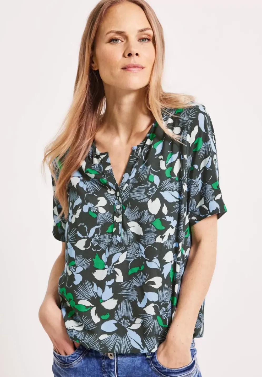 Bluse Mit Blumenmuster