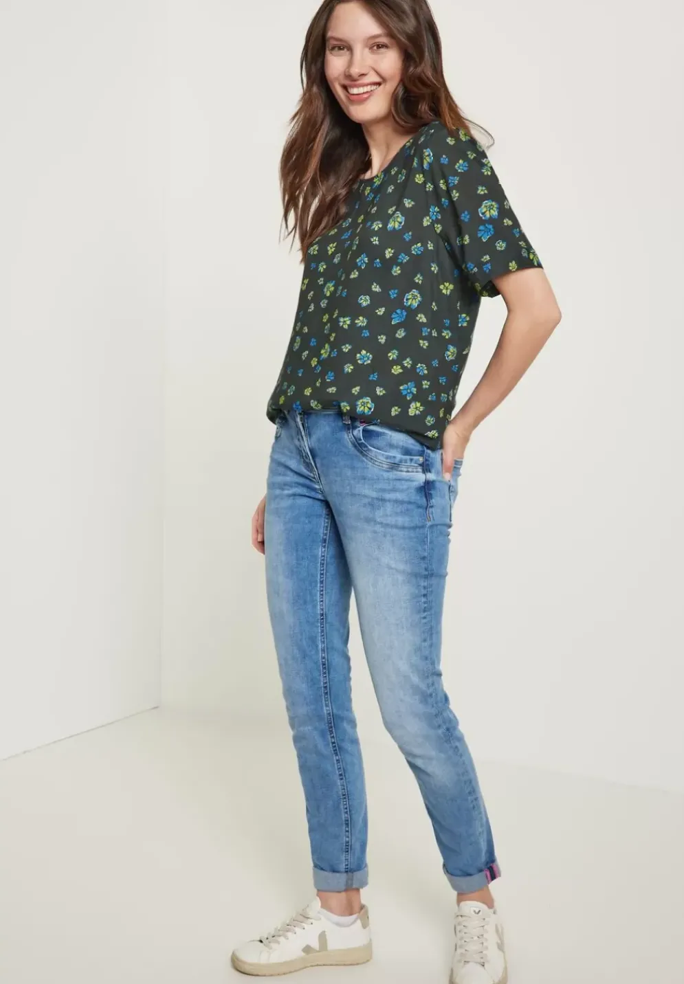 Bluse Mit Blumenprint