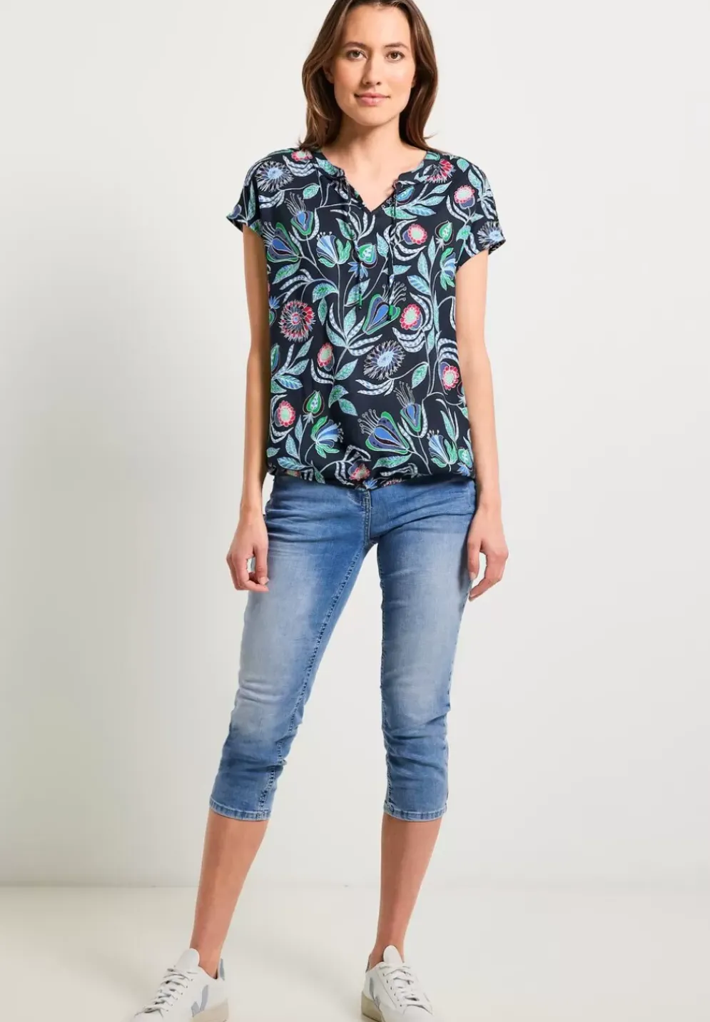 Bluse Mit Blumenprint