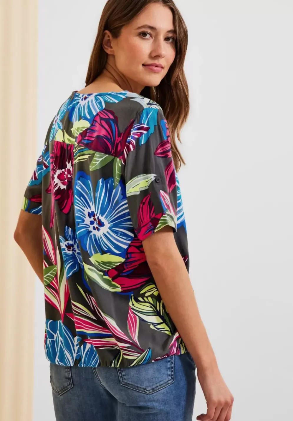 Bluse Mit Blumenprint