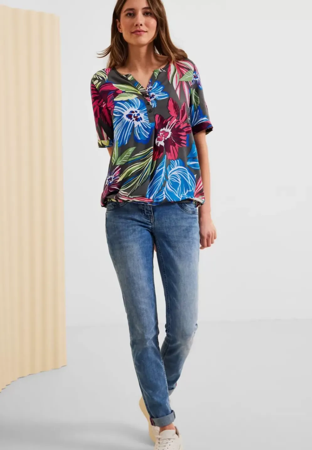 Bluse Mit Blumenprint
