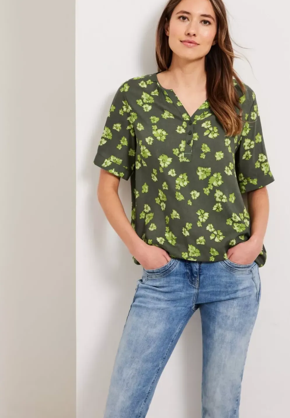 Bluse Mit Blumenprint