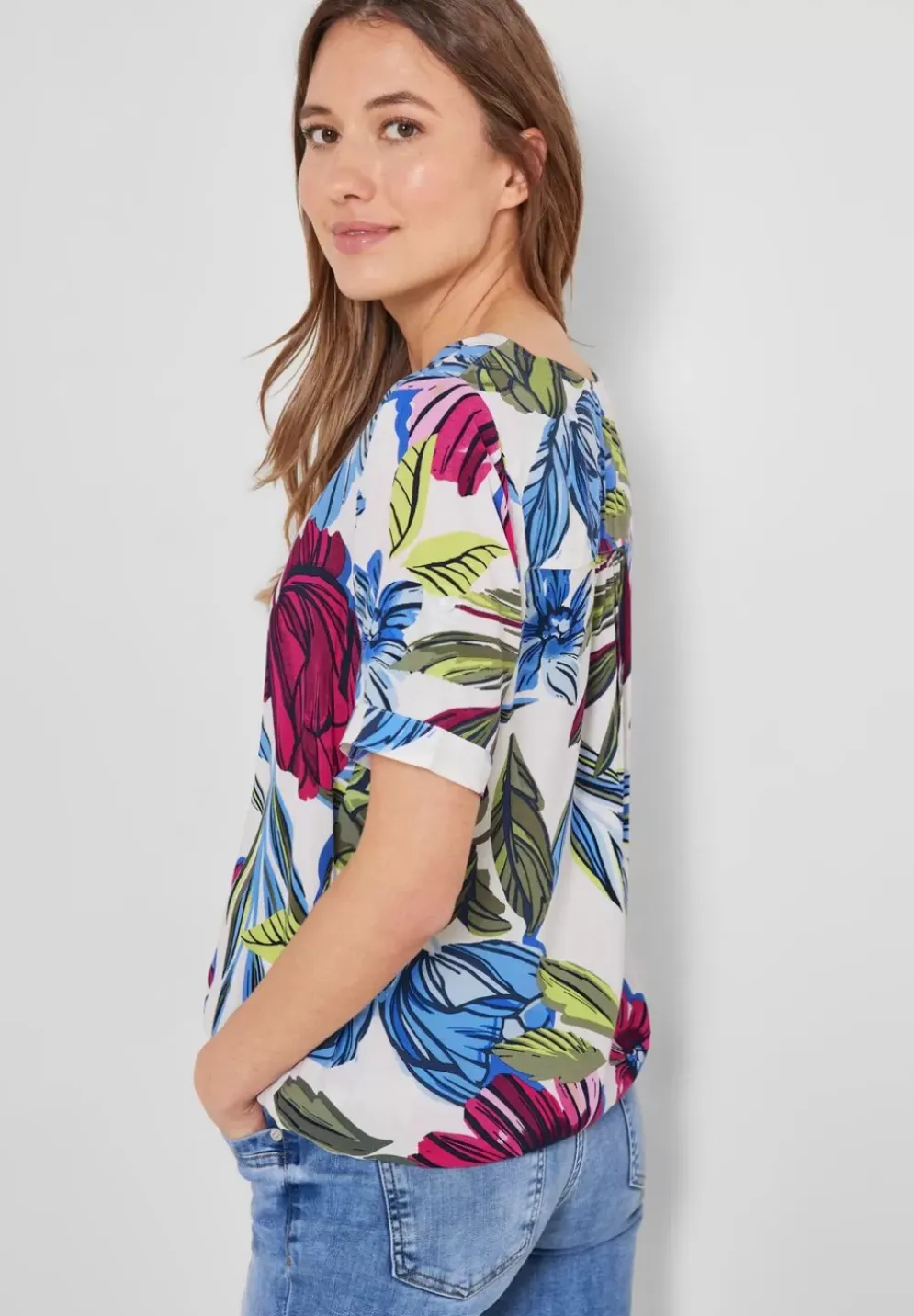 Bluse Mit Blumenprint