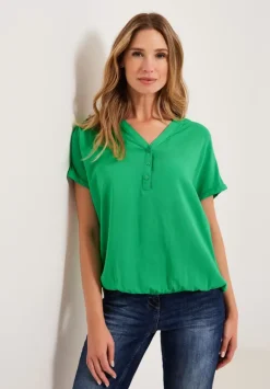 Bluse Mit Elastiksaum