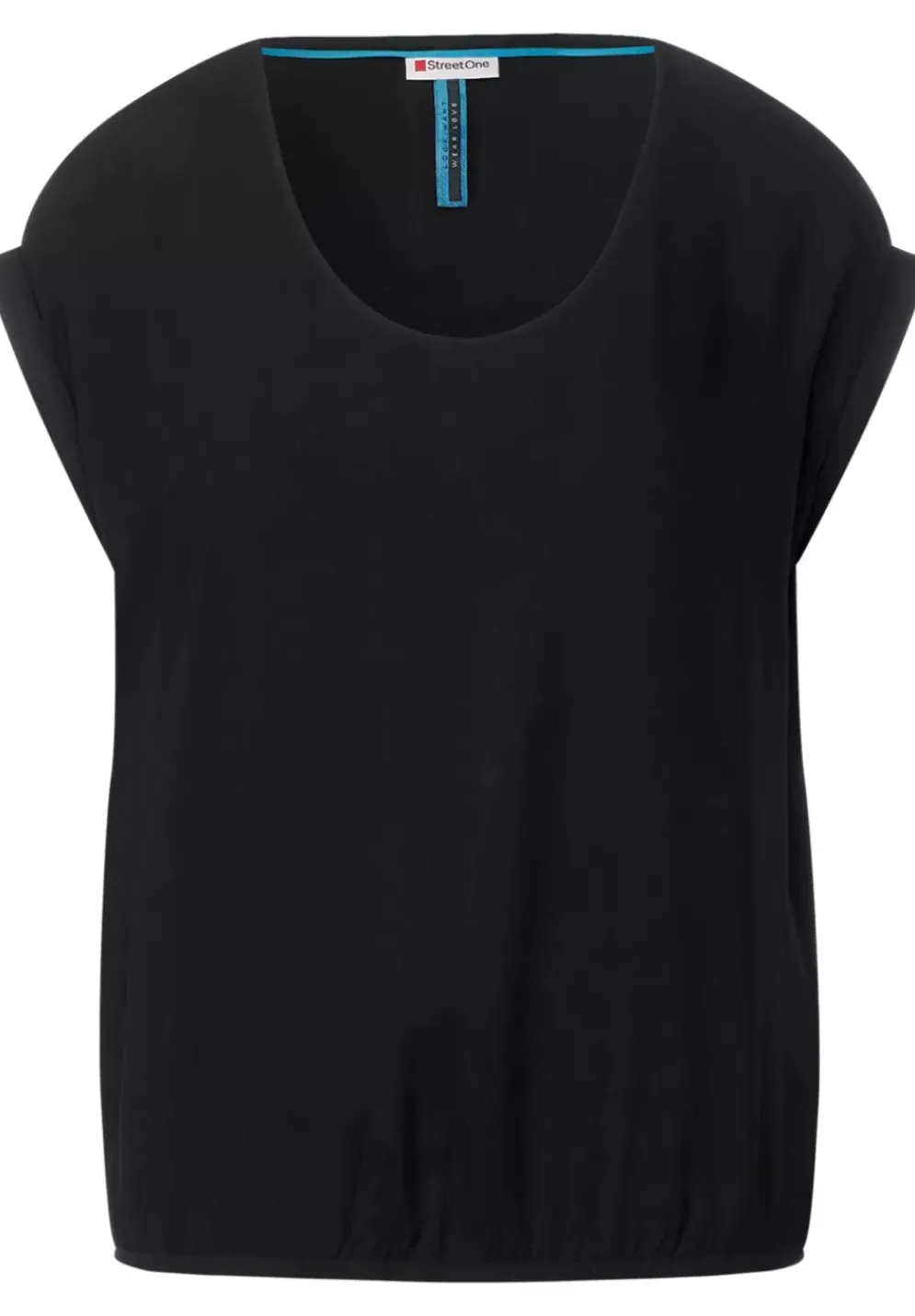 Bluse Mit Elastiksaum