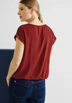 Bluse Mit Elastiksaum